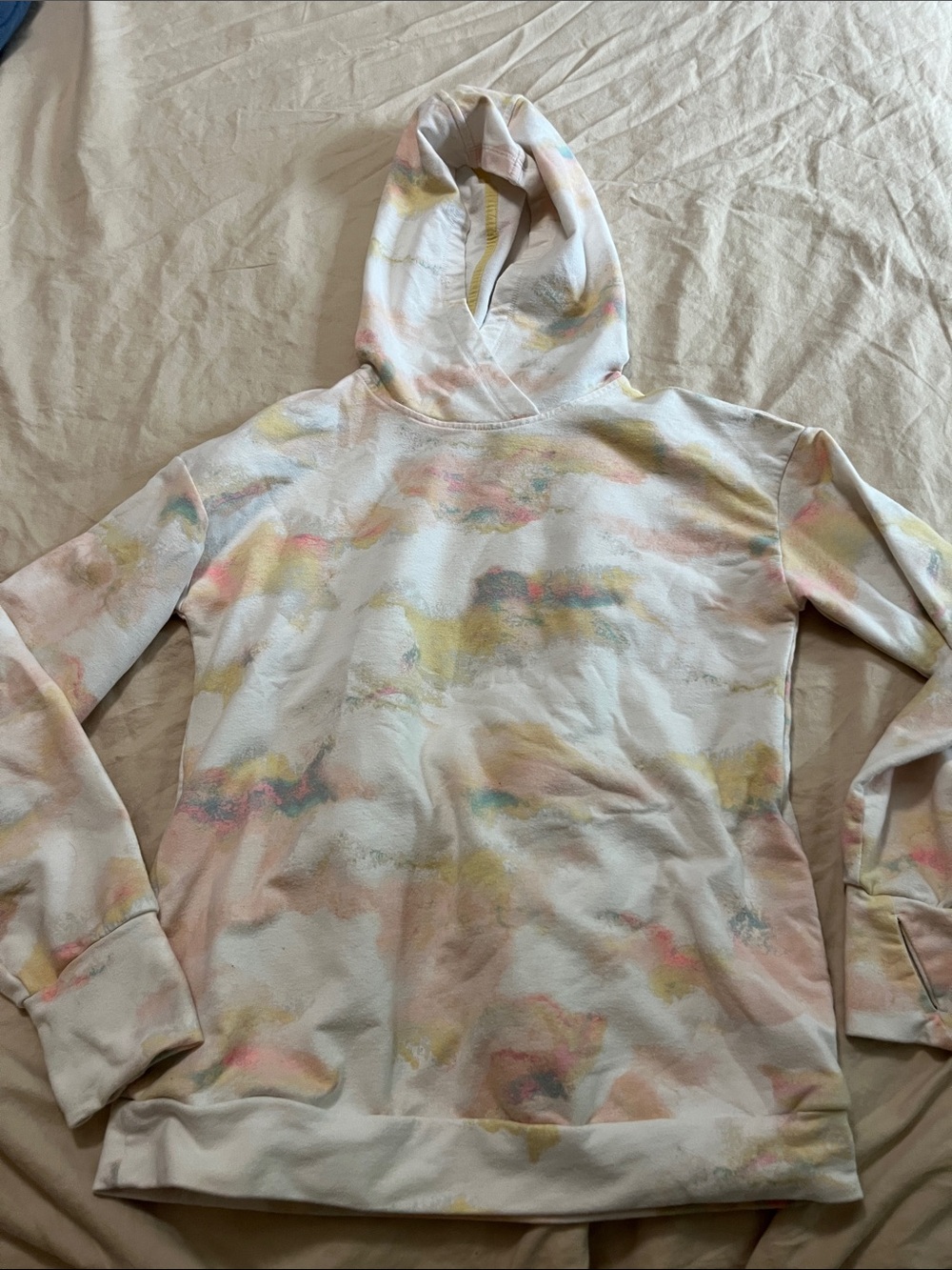 Pastel Tie-Dye Lightweight Hoodie